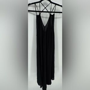 Mustard Seed Black Sleeveless Spaghetti Strap Maxi Dress Size Small